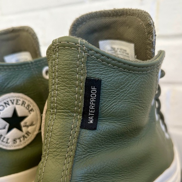 Converse Chuck Taylor All Star Lugged Heel Utility Sneakers in Army Green, SZ 7 - Picture 9 of 14